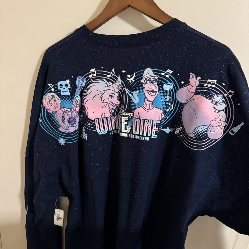 New Run Disney 2022 Wine and Dine Marathon Spirit Jersey Disney Parks XXL